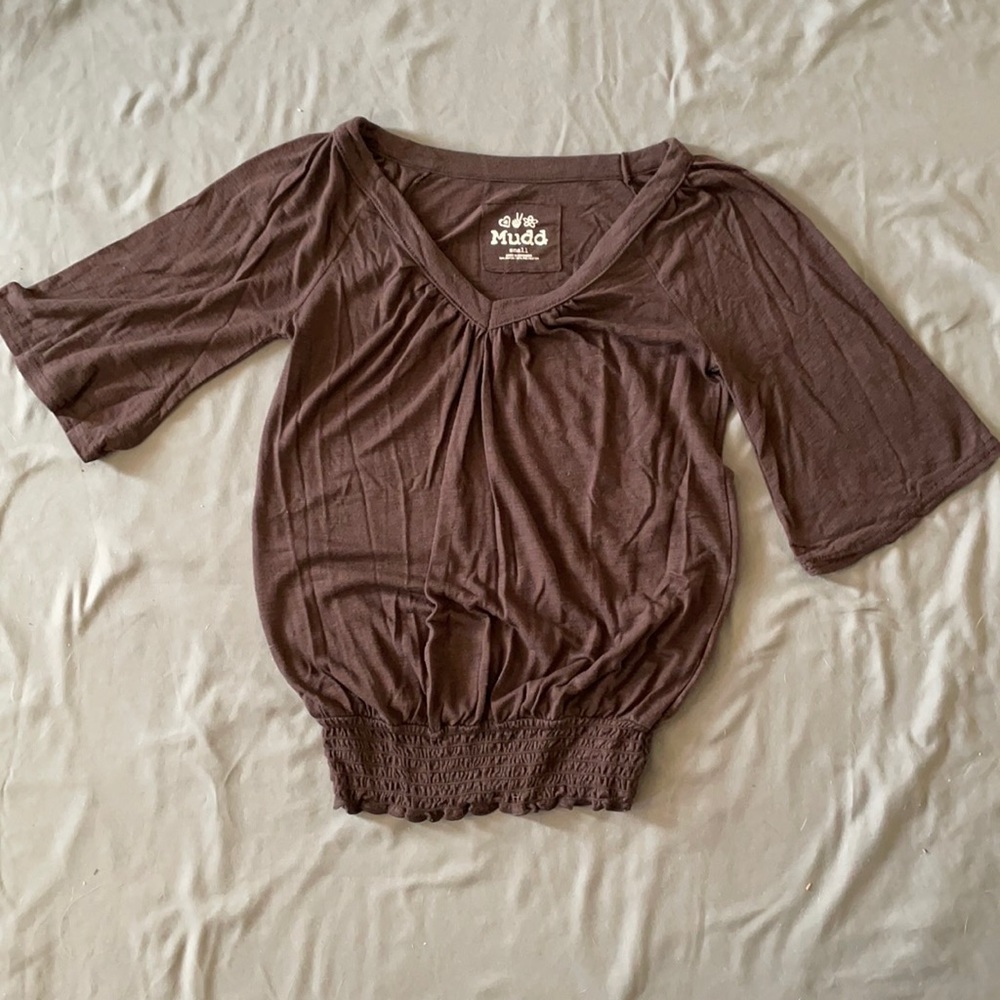 Clearance $7 Mudd small brown top